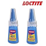 2-Pack Henkel Loctite 401 Multi Purpose Liquid Cyanocrylate Instant Adhesive Super Glue 20g Bottle (2-Pack)