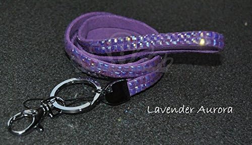 Lanyard Queen ™ LAVENDER AURORA Diamante, Rhinestone, Crystal, Bling Lanyard ideal for ID Badge and keys **Choice of over 28 Colours** (LAVENDER AURORA)