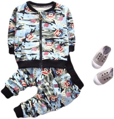 Mummamia Crazy Monkey Jacket & Pant Set - Blue