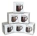 MyFancyCraft Set of 6 Beer Mug 20 OZ - Tankard Mug - Beer stein - Wooden beer mug - Stainless Steel Cup - Handmade Gifts for Men - Fathers Day, Christmas or Birthday Gift Idea - Retro Brown
