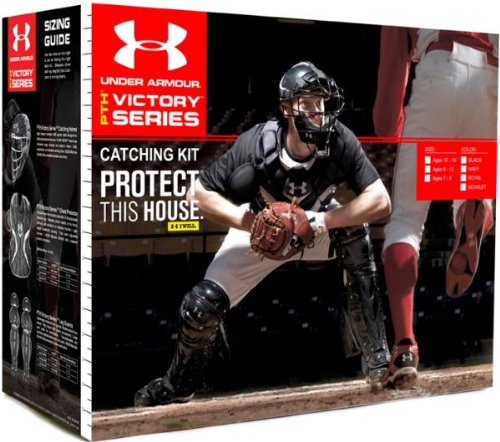 UPC 029343019531, Under Armour UA PTH Victory Catching Kit (12-16) One Size Fits All Dark Navy Blue