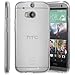 Fosmon DURA-FROST Smooth Durable & Flexible Slim Fit TPU Case Cover for 2014 HTC One (M8) - Retail Packaging (Clear)