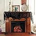 Hecentur Halloween Decoration Black Lace Spiderweb Fireplace Mantle Scarf Cover Festive Party Supplies 45 X 243cm 18 x 96 inch