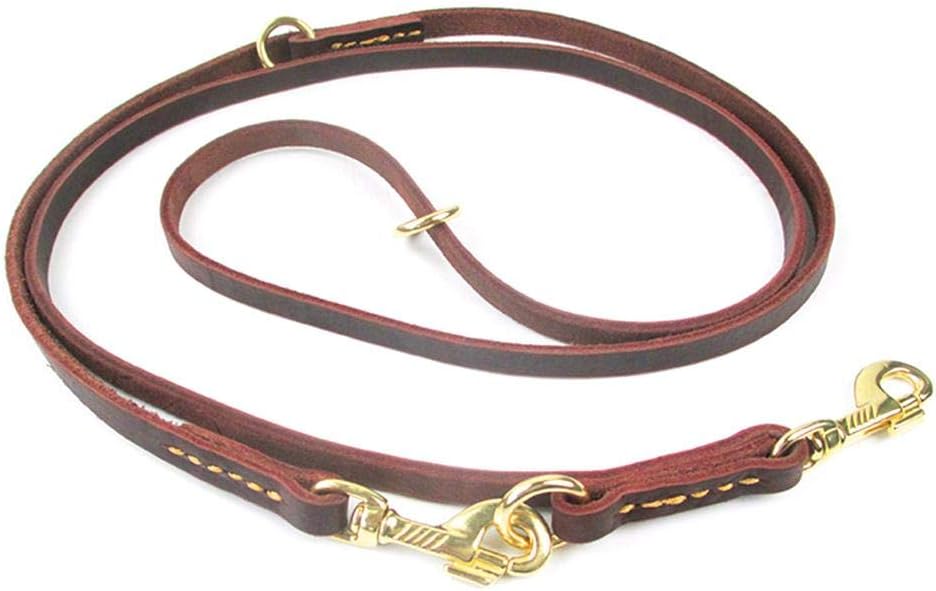 2pcs/ Set Leather Anti-lost Comfortable Soft Durable Dog Rope Pet Supplies Dog Leash Comfortable Padded Handle