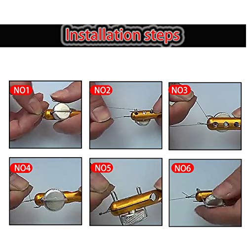 AFCN 10Pcs/lot Aluminum Alloy Fishing Hook Tier Fishhook Remover Fishing Line Knotter Knots for Fly tying tools Fishing Tyer tackle NEW PRODUCT