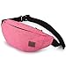 TINYAT Small Fanny Packs for Women Men Waist Bag Sling Bag Super Lightweight for Travel Cashier's box, Tool Kit T201, Pink