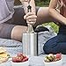 Insulated Wine Cooler Bucket with Wine Aerator - Fits 750ml Wine Bottles, Keeps Wine Cold for Hours | Sweat-Free Stainless Steel Wine Bottle Chiller/Champagne Bucket | Premium Wine Chiller Bucket