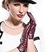 MATSU Simple Sytle Women Winter Warm Touchscreen Texting Lambskin Driving Leather Gloves 7 Colors M9022(Long Fleece/Cashmere lining)