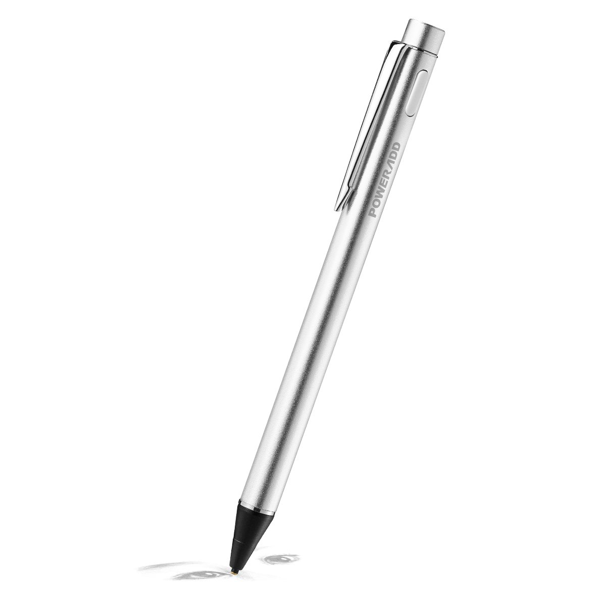 Poweradd Stylus Actif, Haute Précision Stylo Capacitif Universel pour les Appareils iOS / Android / Microsoft à Ecran Tactile, Argent