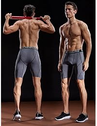 Neleus - Pantalones cortos de compresión para hombre (3 unidades)