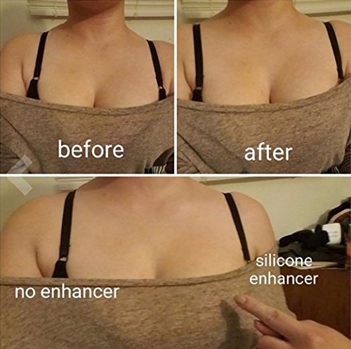 Womens Silicone Bra Inserts and Breast Chest Pads Enhancers Push-up Molding(Skin)