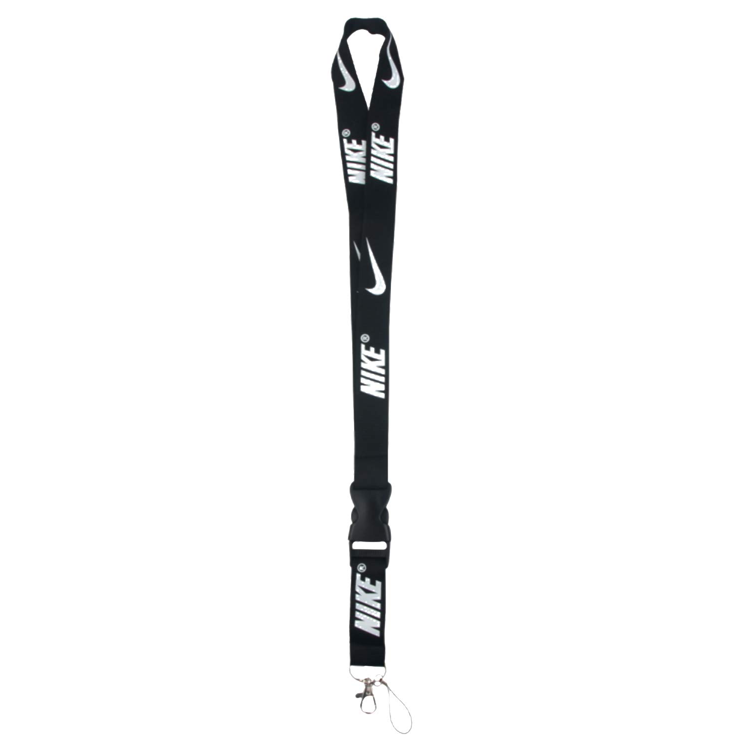 Neck Lanyard with Quick Release BuckleLanyard for Keys Keychains ID Badge Holder Phones Bags (Black)