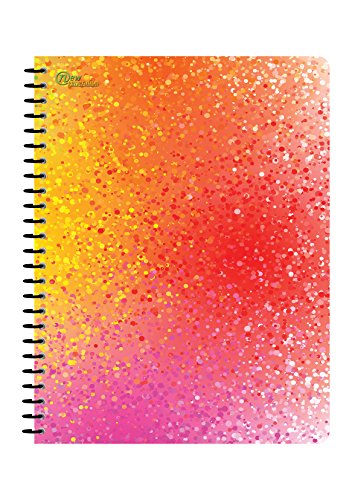 New Generation - Rainbow - 1 Subject 70 Sheets 8" x 10.5" wirebound Spiral Notebook , 6 PACK ,WIDE Ruled , Heavy Duty covers ,3 Hole Punch , (6 PACK SPIRAL NOTEBOOK WIDE RULED)