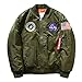 HZCX FASHION Men's Zipper Up Casual Light Weight Flight Bomber Jackets
