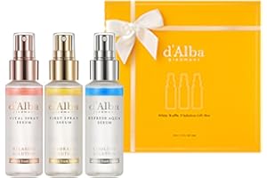 D'ALBA PIEDMONT d'Alba Official White Truffle Spray Serum, 3 Solutions, Gift Set (1.7 fl oz (50 ml) x 3ea), Stocking Stuffers, Vegan Skin Care, Glow Serum for Radiant Skin, All In One Mist, Korean Skin Care