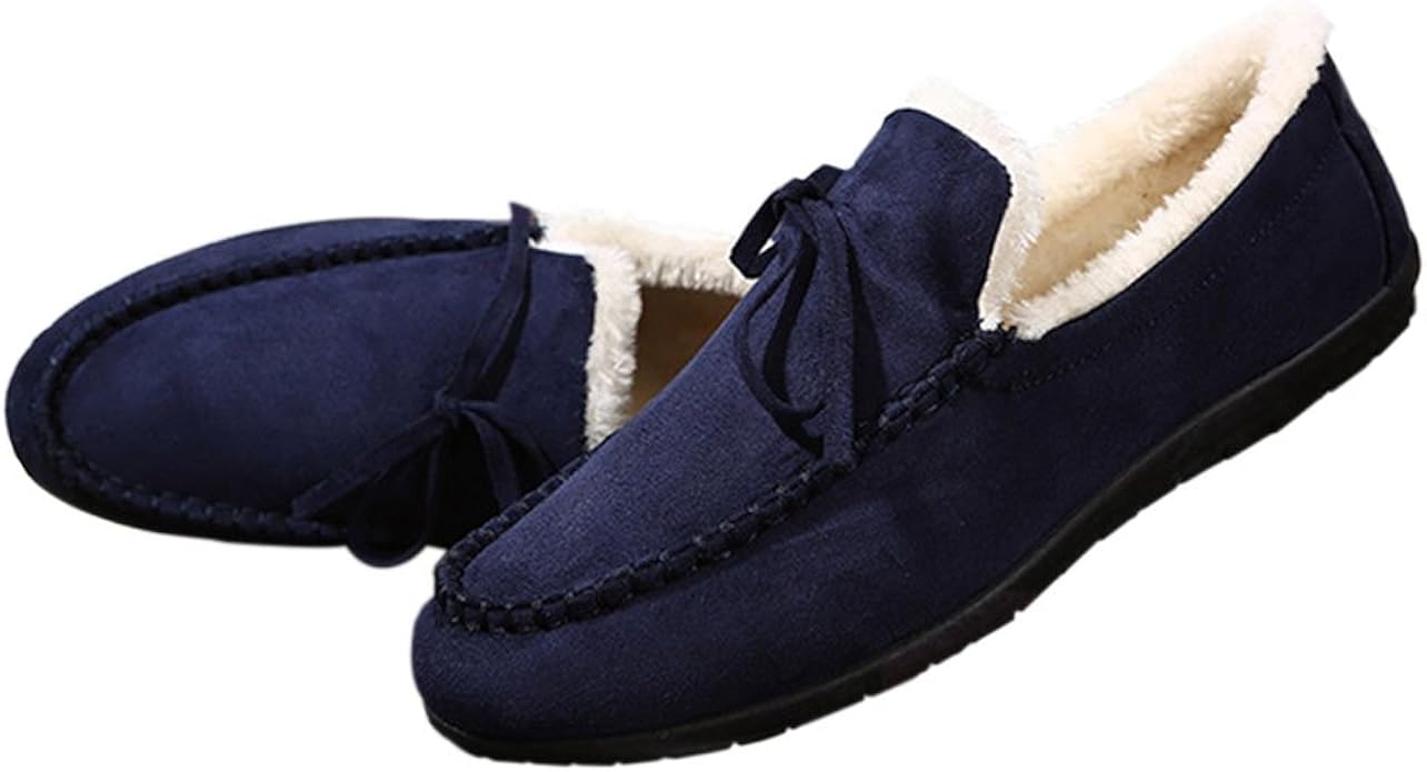 faux suede loafers