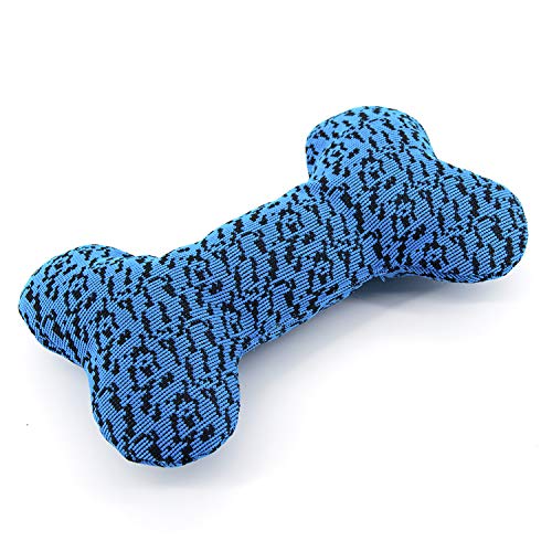 AXEN Cute Flyknit Durable Squeaky Bone Shaped Dog Toy for Aggressive Chewers, Flyknit Bone