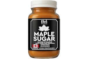 Maple Sugar 280g/9.8oz – Product of Canada| 100% Pure, Natural Sweetener for Baking, Cooking, and Beverages BY ELO’S PREMIUM
