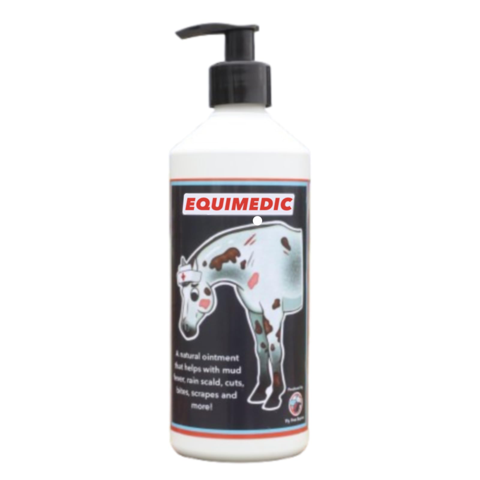 Equimedic Horse Skin Care Lotion 500ml - All-Natural Cream for Mud Fever, Rain Scald, Cuts, Insect Bites, Rashes, Hives, & more! Protective, Soothing, & Fast-Acting