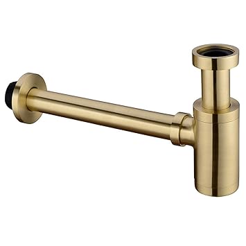 Brass Bottle Trap 1 1 4 Round Decorative P Trap Adjustable Waste