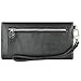 caseen ViVi Wallet Clutch Purse Case for Apple iPhone XS Max XR XS X 8 7 6S Plus, Samsung Galaxy S9/S9 Plus/S8/S8 Plus/Note 9 Note 8, Google Pixel 2 HTC LG Sony MOTO & more (Black/White, Large Size)