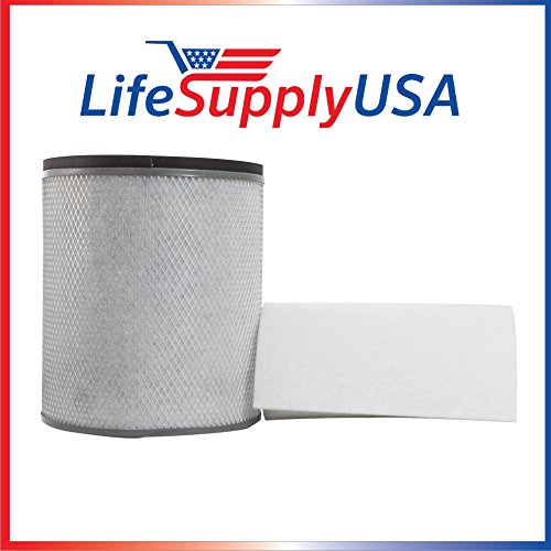 Filter Fits Austin Air HM-200 HM200 Air Purifier Filter fits HealthMate, HealthMate Jr with Prefilter - By LifeSupplyUSA