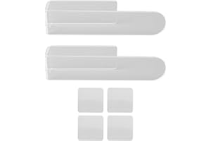 Hand Towel Holder Self Adhesive Hand Towel Wall Mounted Acrylic Rod for Bathroom Kitchen (Transparent)