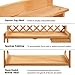 Giantex Potting Bench Garden Potting Benches Outdoor Planting and Gardening Work Station Solid Wood Construction Potting Table with Side Drawer and Rack Shelves 44