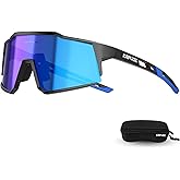 KAPVOE Polarized Glasses With 1 Lens Or 4 Lens UV Protection for Women Men Cycling Sunglasses Tr90 Frame Sports Bike K9022