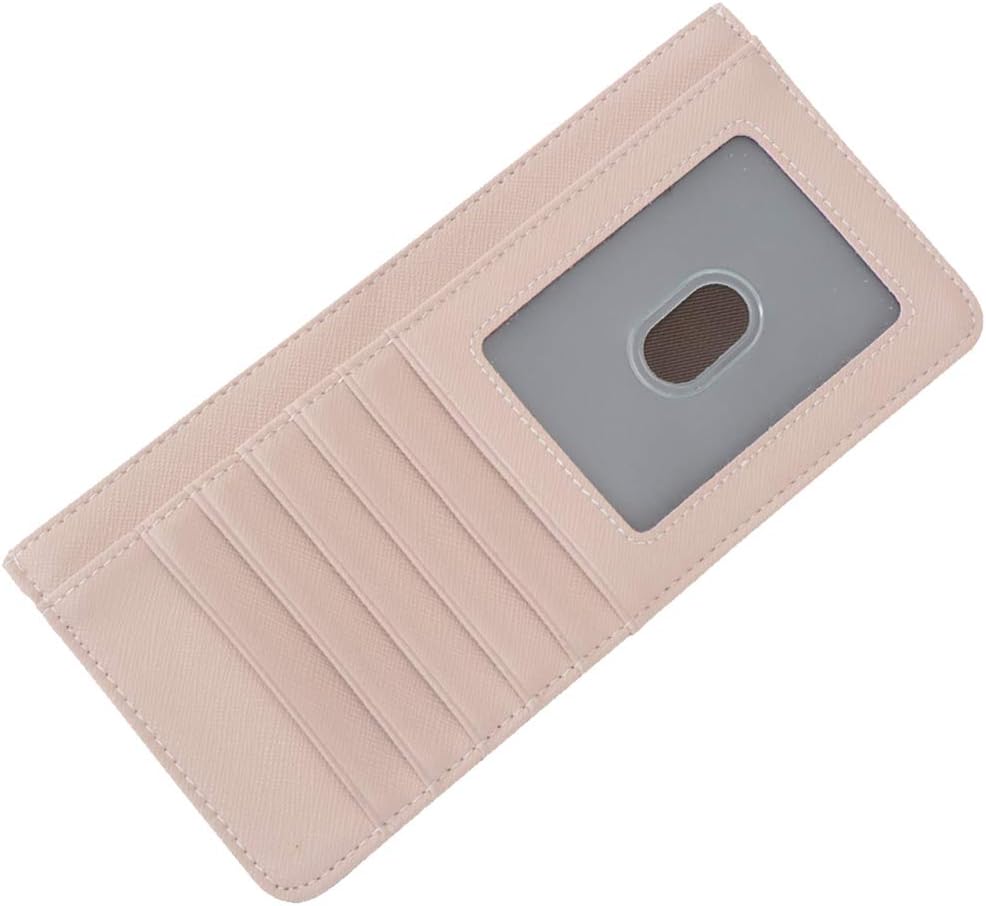 Women's Credit Card Wallet Slim Long Card Wallet Holder with Zipper Pocket for Cash, Coin, Receipt, ID Card