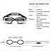 ALIWELL Swim Goggles, No Leaking, Anti Fog, UV Protection with Siamese Earplugs for Adult/Men/Women/Youth Kids, Black