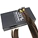 Sunny 14inch Pre Bonded Human Hair Extensions Remy Brazilian Real Human Hair Nano Bead Hair Extensions Dark Brown #4 Hair Extensions Real Hair 50G