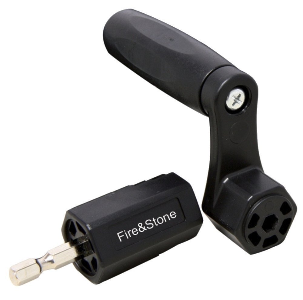 GEWA Machine head turner Black, 3-part head for all kinds and sizes of machine heads