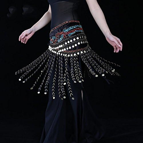 handmade women waist chain egypt belly dance hip scarf tribal scarves wrap tribal tassels gold coin skirt belt