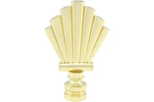 RTNLIT Lamp Finial Cap Knob 2.8 Inch Tall Lamp Finials Decorative Alloy Finials for Lamp Shades, Tapped 1/4-29 Lamp Knob Replacement, Gold