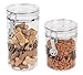 IRIS Acrylic Meow & Woof Pet Treat Jar, Black