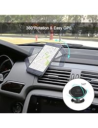 Baseus - Soporte magnético universal para iPhone X 8 7 Plus, Samsung Galaxy S9 S8 S7 S6 GPS para salpicadero de coche, soporte para teléfono móvil de 360 grados