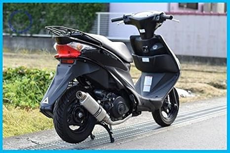 Amazon アドレスv125s マフラー デルタ型サイレンサー ステンレス フルエキゾースト 車 バイク