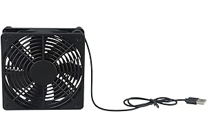 Portable USB Powered 120mm Fan for Effective Cooling of For DVRs and Gaming Equipment, Stylish Design (A)