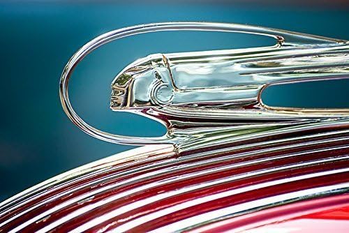1936 Pontiac Hood Ornament Vintage Car Photography, 8 x 12 Art Print