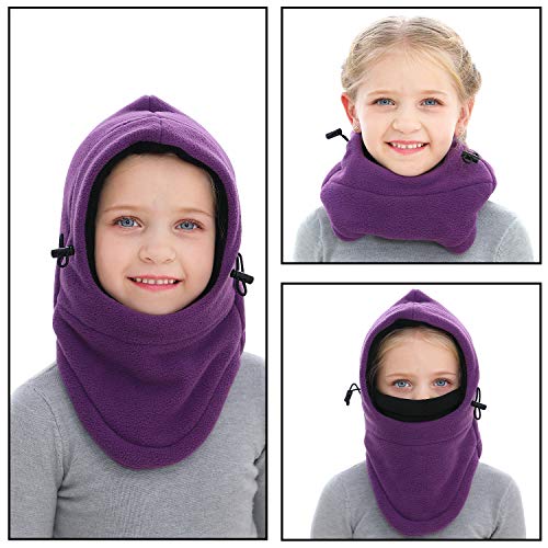image for GSPY Balaclava, Kids Balaclava Face Mask for Cold Weather, Adjustable 