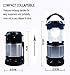 AGARE Ultra Bright Portable Outdoor LED Camping Lantern Solar Lamp Handheld Flashlights Collapsible，Multi Purpose - for Hiking,Camping, Emergencies, Hurricanes, Outages, Storms(Black,Collapsible)