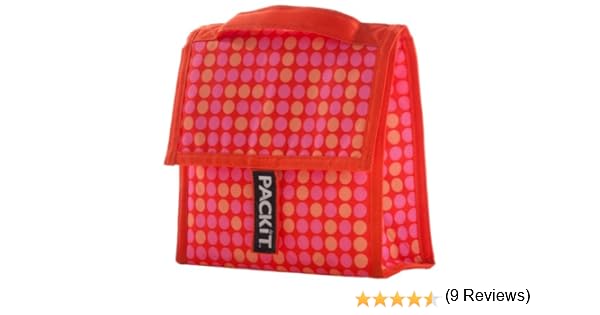 Packit Mini - Bolso nevera, diseño a lunares, color naranja ...