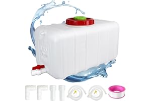 Esamploe 29 Gallon Potable Water Storage Containers Long Term,Water Tank with Spout Kit,Portable Water Storage Barrel for Outdoor Camping,Picnicking, RV and Household Water Use