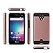 BLU R1 HD Case,SLMY(TM) [Shock Absorption] Drop Protection Hybrid Dual Layer Armor Protective Case Cover for BLU R1 HD(2016 Released) Rose Gold