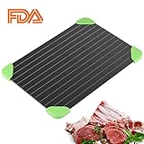 Defrosting Tray, Thawing Plate for Fast Defrosting of Frozen Foods -The Quicker and Safest Way to Defrost Meat,Chicken, Fish Without Electricity or Hot Water