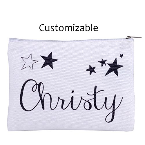 Personalized 16oz Makeup Bag, Custom Bridal Hen Party Bag, Bridesmaid Gift Bag, Canvas Cosmetic Bag Organizer