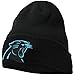 47 Men's Black Carolina Panthers Secondary Basic Cuffed Knit Hat