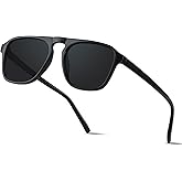 ANDWOOD Square Aviator Sunglasses Polarized Mens Womens UV Protection Sun glasses