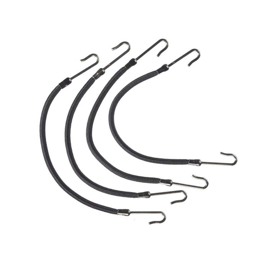 Professional Hairdressers Black Bungee Hair Tie Hooks X4 Ideal